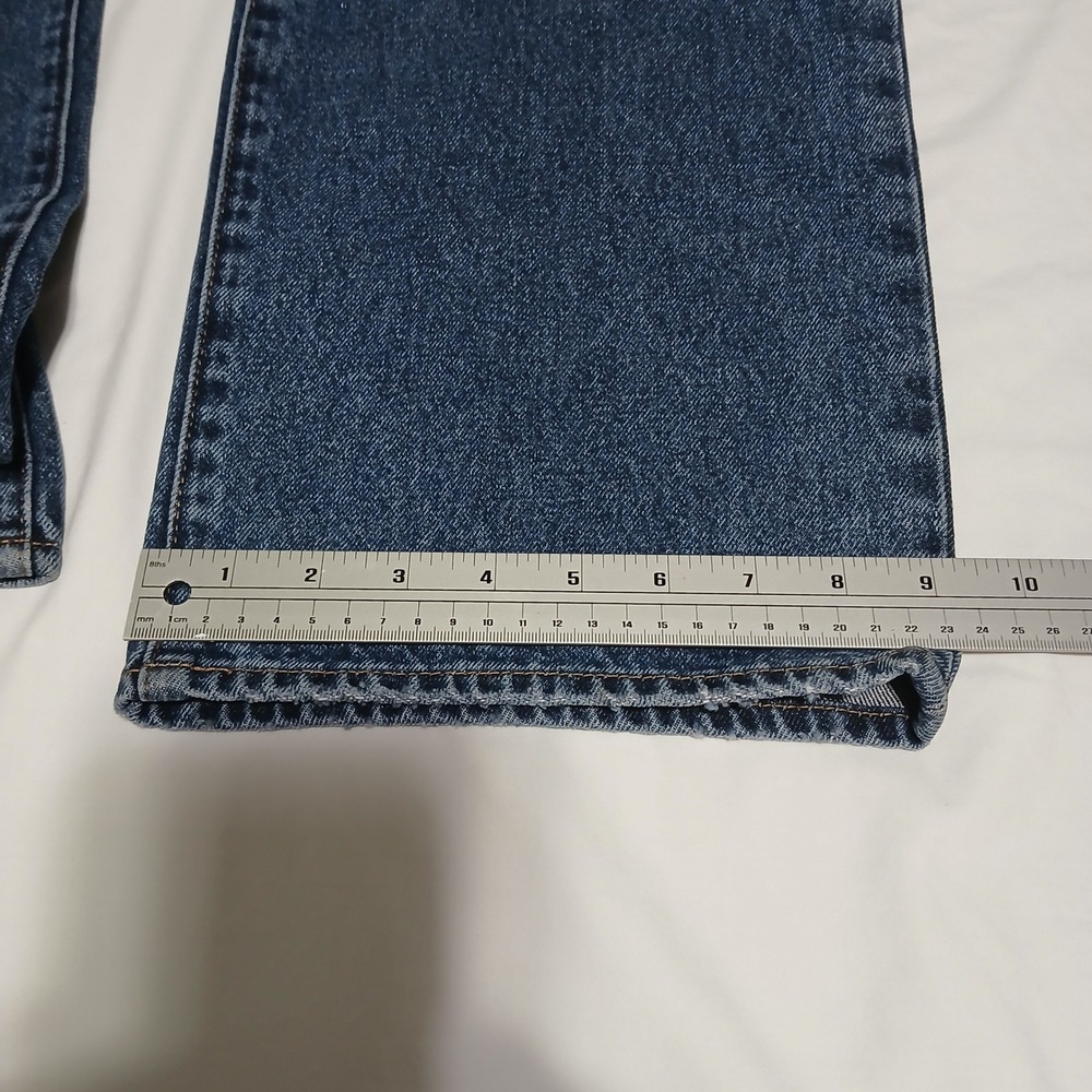 FRAME Le Jane Crop Jeans Medium Wash High Rise Wide Leg Denim Size 30 - Picture 11 of 13